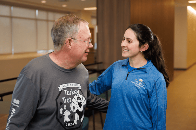 Still photos from the H&V heart month - George's story video shoot with Dr Madathil and patient.