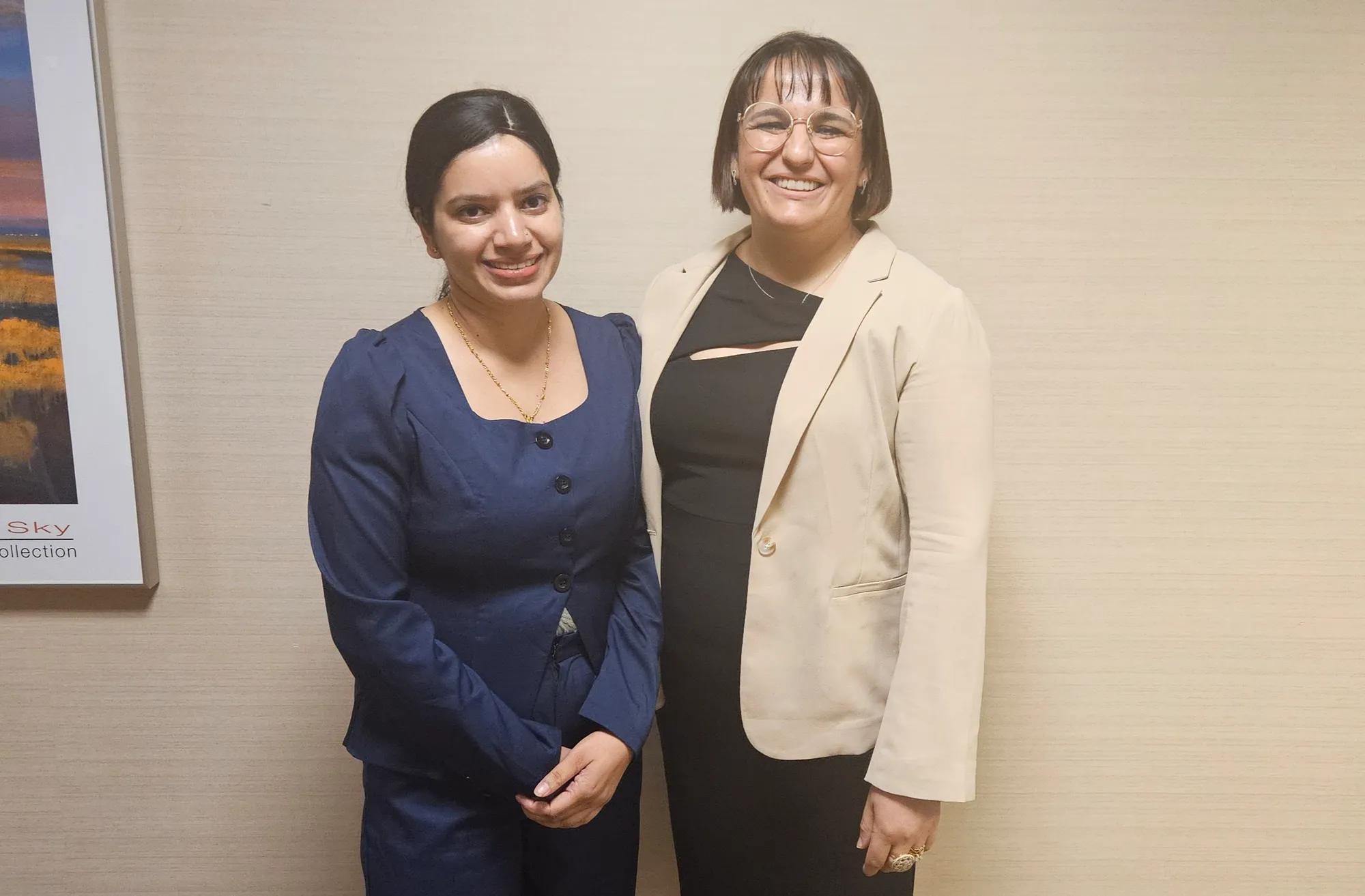 Dr. Souhila Kaoui and Dr. Anjana Bajgain